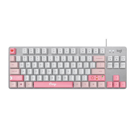 Logitech K835 Wired Mechanical Keyboard Gaming Office Business Peripheralals TTC Achse 84 Tasten Linie Freunde Weißblau Achse