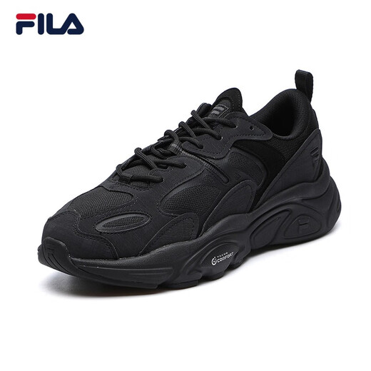 FILA men's shoes dad shoes Mars shoes retro running shoes autumn fashion casual sports shoes black-BK (second generation) 42