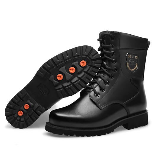 Cruiser 3513 Herrenstiefel, spezielle Arbeitsstiefel im Freien, Lederstiefel, Herren Winter plus Samt -Baumwollschuhe, Kampfstiefel, 3527C Pelzstiefel, Black 42
