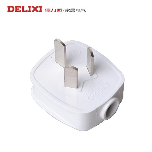德力西（DELIXI）家用三相四线插座 三脚4眼插头3极扁插头三孔插头四爪电气插头 三爪10A插头