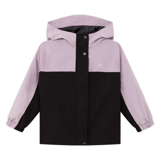 Zuoxi para chicas ropa de primavera de primavera resistente al agua RESISTENTE 2025 Campa para niños para niños al aire libre traje de montañismo Púrpura 140