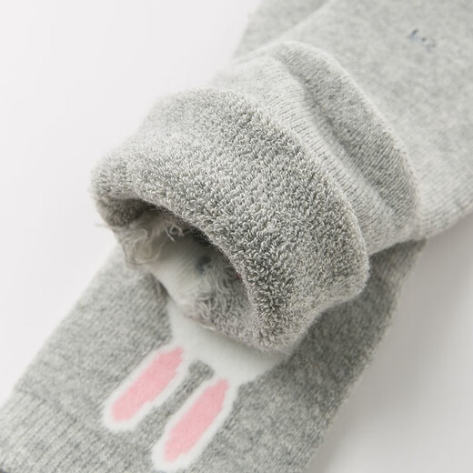 David BELLA (DAVE/BELLA) new children's clothing winter clothing products for girls' mid-tube socks for babies thickened and warm socks for children's floor socks for children's elastic socks for cats and rabbits [DB11968] 1 item 1-2 years old 11CM (recommended foot length 12-14cm)