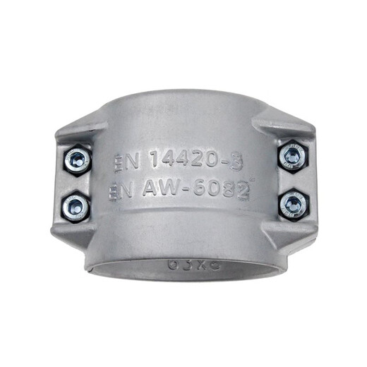 Aluminiumrohrklemme EN14420-3/ENAW6082 Aluminiumweste zwei Hälfte Schnalle Calava Zwei-teiliger Schildmaschine Hoop DN125*10 DN13*5 HOSE Außendurchmesser 22-24