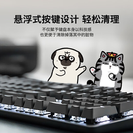 罗技（Logitech）K845机械键盘有线 吾皇万睡联名款 商务办公全尺寸游戏电竞吃鸡LOL键盘 K845吾皇系列 TTC红轴