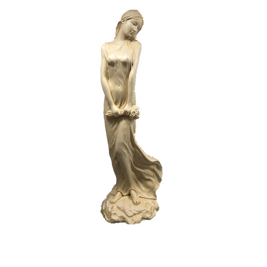 
Cypress wood carving beauty solid wood carving ornaments home office human art jewelry cultural collection crafts cypress wood carving beauty 9926cm