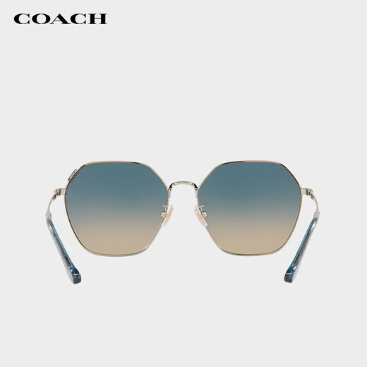 COACH眼镜太阳镜墨镜不规则形金属全框时尚大气眼镜女款送礼