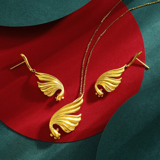 Chiba Jewelry pure gold earrings, happy and joyful gold and jade ancient craft earrings as a birthday gift for your girlfriend. The amount will be refunded based on the actual gold weight. The gold weight is about 5.81g/including AU900 ear needles/including labor costs.