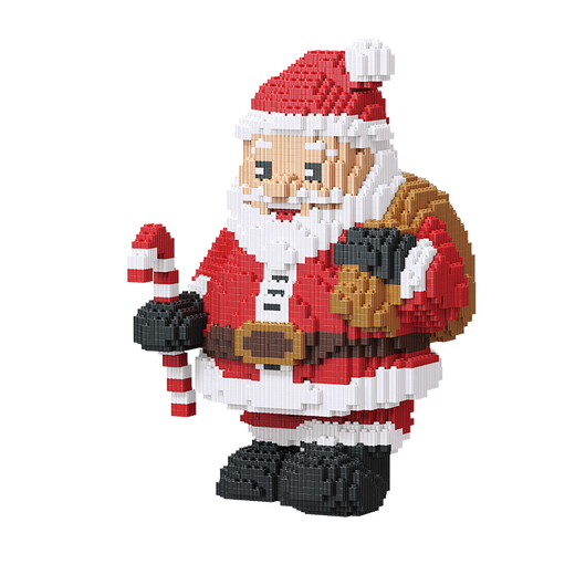 Lele Brothers 2023 Bloques de construcción de la Asamblea de la Serie de Navidad Alta Dificultad para enchufe inteligente Juguetes para niños Nochebuena Regalo Santa Claus 2694 Granos Producto terminado de 36 cm de altura