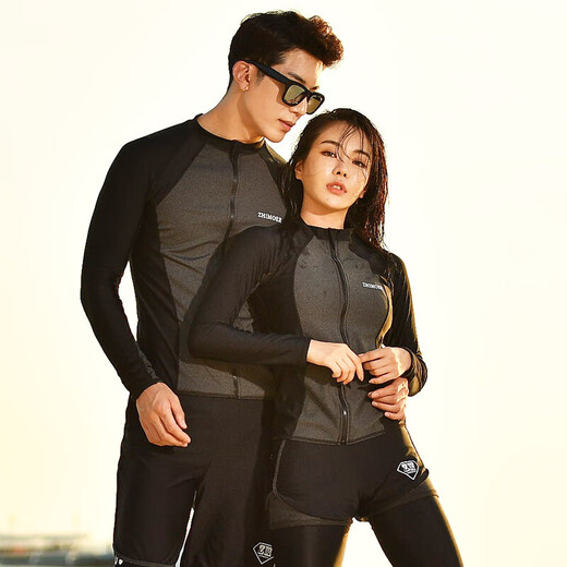 Yifu couple diving suit women's split long-sleeved sun protection jellyfish suit snorkeling suit surfing suit men's suit slimming swimsuit