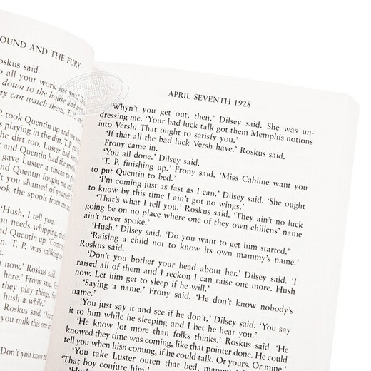 喧哗与骚动 英文原版 The Sound and the Fury 威廉 福克纳获奖