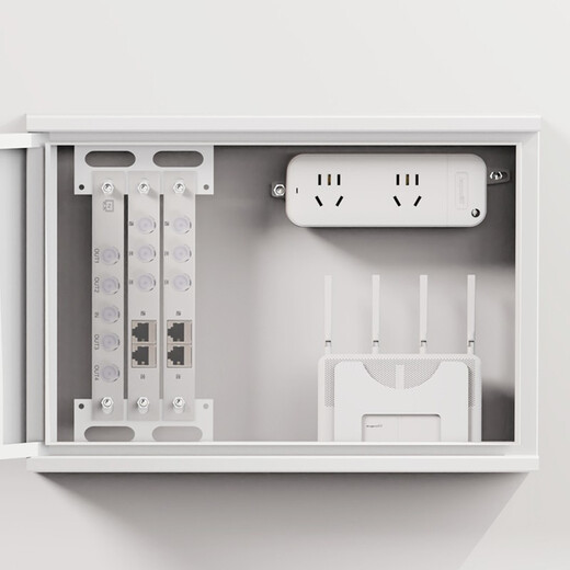 Lengon fiber optic box household weak current box socket wireless power strip new national standard 2 sockets - no switch wireless model FK202