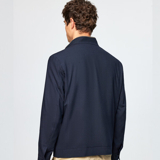 Hodo Light Luxury Wool Premium Business Stand Collar Jacket Men's Casual Versatile Comfortable Jacket Top