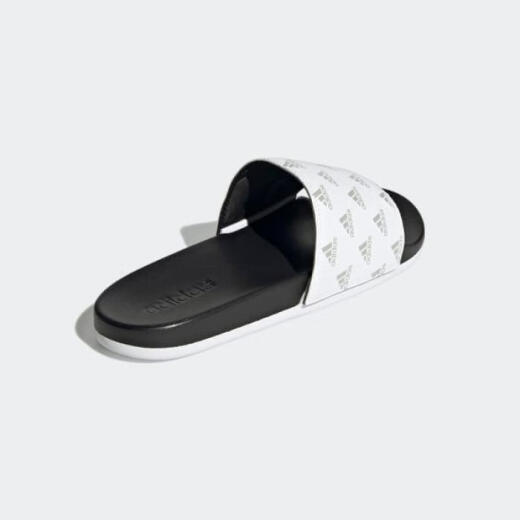 阿迪达斯（adidas）男女拖鞋沙滩鞋logo印花一字拖时尚户外春秋情侣GV9737 White M 11 / W 12