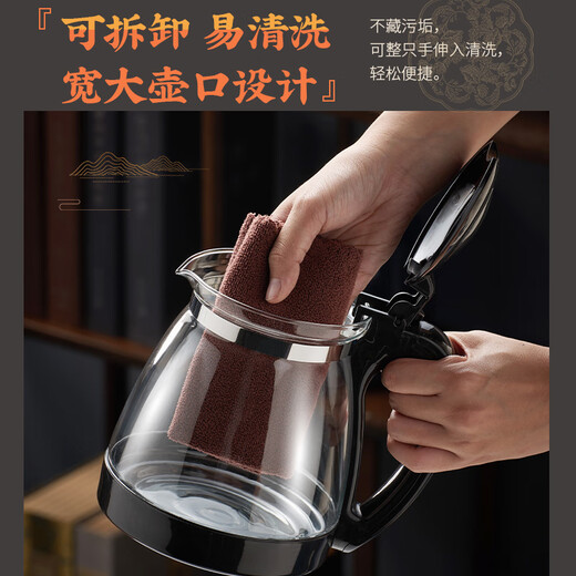 TIANXI heat-resistant large-capacity glass teapot thickened tea set tea water separator large-capacity tea infuser 2000ml