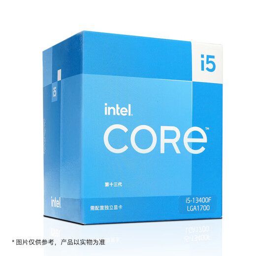 Intel (Intel) i5-13400F Core 13th generation processor 10 cores 16 threads Turbo frequency up to 4.6Ghz20M L3 cache desktop CPU