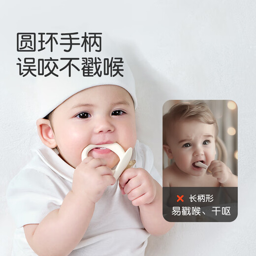 Shixi Teether Teething Stick for Baby Oral Period Teething Stick to Prevent Eating Hands 546 Months and Over Food Grade Bear Paw Style + Small Fish Style / Whole Teeth / 4+ Months + Small