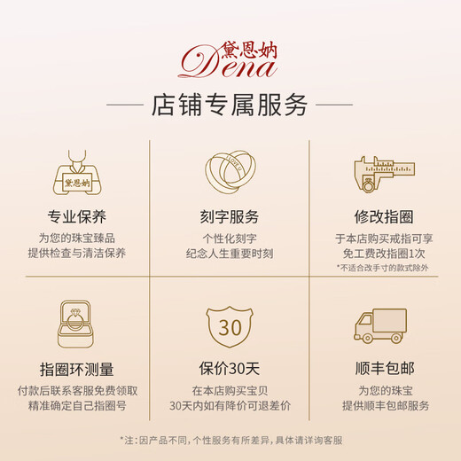 Dai Enyu romantic love six-claw Pt950 American moissanite diamond ring for women 2 1 carat white gold group setting wedding ring D color Pt950 platinum 50 points