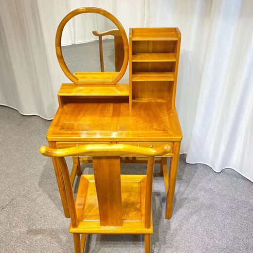 Sheye (Sheye) Golden Seiden Nanmu Xiaoye Zhennan Düsterer Holzverkesseltisch mit massivem Holz Golden Seiden Nanmu Möbel Xiaoye Zhennan Chinesischer Schminktisch voll 15888