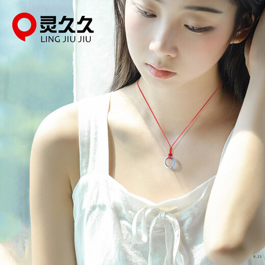 Lingjiujiu hand-woven halter neck necklace rope pendant hanging rope men and women ring wax rope safe buckle jade pendant lanyard black thick 1.5mm