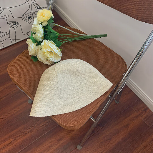 Jincheng Japanese face-covering knitted milk silk breathable dome fisherman hat autumn and winter foldable soft sunbasin hat MZ613 Mocha color M(56-58cm)