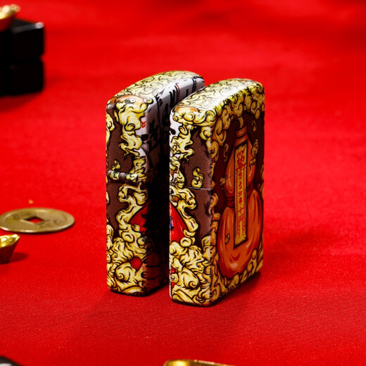 ZIPPO【人气单品】逢赌必赢彩印国潮之宝打火机正版美国生日礼物 彩印逢赌必赢(单机)(DY9902CY) 均码