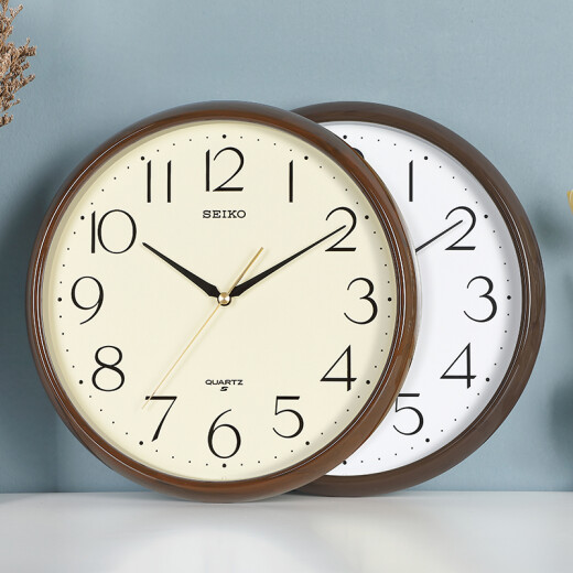 
SEIKO Seiko Clock Living Room Wall Quartz Clock Chinese Light Luxury Watch Creative Home Modern Simple No Punching QXA695B (Recommended by the store manager)