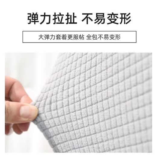 Fengwo bedside cover semi-curved special-shaped bag thickened universal simple wooden backrest concave and convex 22 cat scratches light gray thickened polar fleece square / round / 1.8 meters suitable for 1.7-1.9 meters bedside