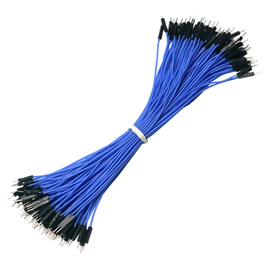 Throwing stones 1P rehearsal DuPont wire 26AWG silicone insulated wire High temperature resistant electronic wire Experimental supplies 100 wires in a bundle 20cm wire length 100 wires/piece Blue 20cm female to female