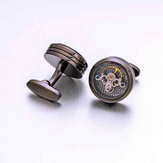 
KFLK high-end shirt cufflinks sleeve nails men's shirt business movement mechanical French cuff button nails metal Cfflinks F885 gold
