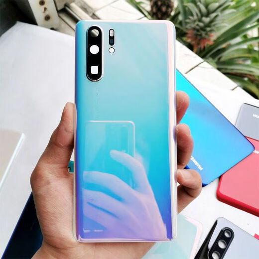 El nuevo producto de Huilide es adecuado para Huawei P30 Cubierta trasera de vidrio P30 Pro Cover Battery Battery Case P30 sin etiqueta P30 Cubierta trasera de vidrio [negro] Sobreida trasera separada - Kit de herramientas gratuitas
