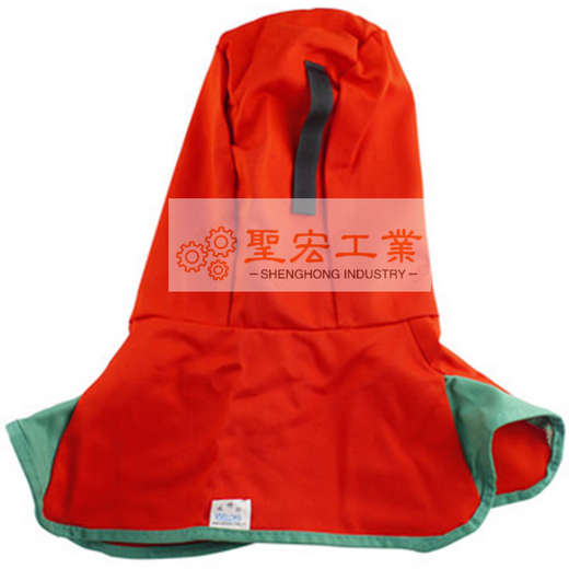 
Flame retardant dust cap electric welding shawl hat Fire fox 3519 breathable spark splash construction site welder head cover 23 red 23-6690