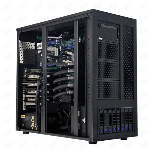 Kuanke AMD 5th Generation Xiaolong/9965/9655 RTX4090/A800/5090/A100 de cuatro canales RTX4090/A800/5090/A100 Simulación de GPU SilentSeek Estación de trabajo de aprendizaje profundo AMD EPYC 9755 256 Core 512 Hilo 12