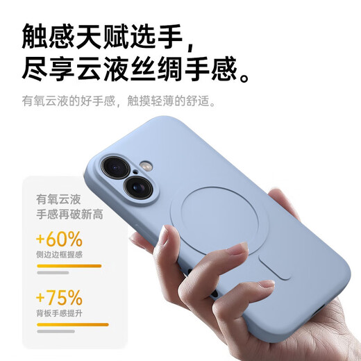Keklle [Magnético amigable para la piel] para iPhone 16 Case de teléfonos móviles Apple 16 Caja protectora Líquido de silicona líquida Magnética Magnética Capa protectora de caparazón suave White White