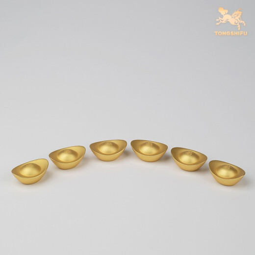 Kupfer Master <echte Goldbeschichtung feste Kupferzutaten> Wohnzimmer Desktop Kupferschmuck Home Dekoration Handwerk Geschenke Real Gold Plattierung Massive Kupferzutaten Medium 6 Sets