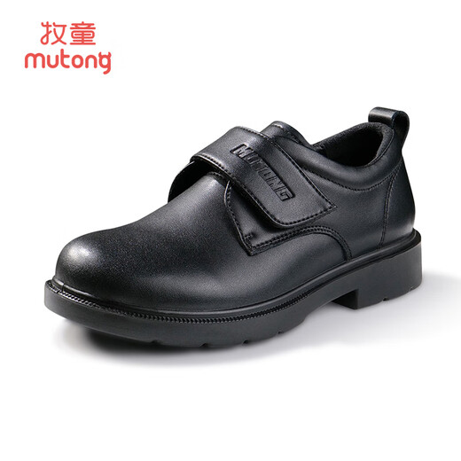 Shepherd boy black leather shoes spring and autumn boys' shoes campus performance leather shoes casual versatile little gentleman etiquette shoes gentleman black 40