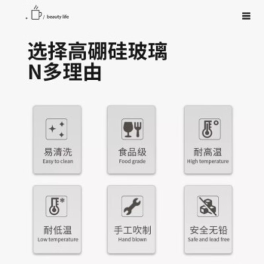 HALODN glass tea set, home kung fu tea set, office insulated tea drinking, anti-scalding, heat-resistant teapot, high-end gift giving, ash intuitive pot 7-piece set, side button intuitive pot + 6 wooden ring tasting cups