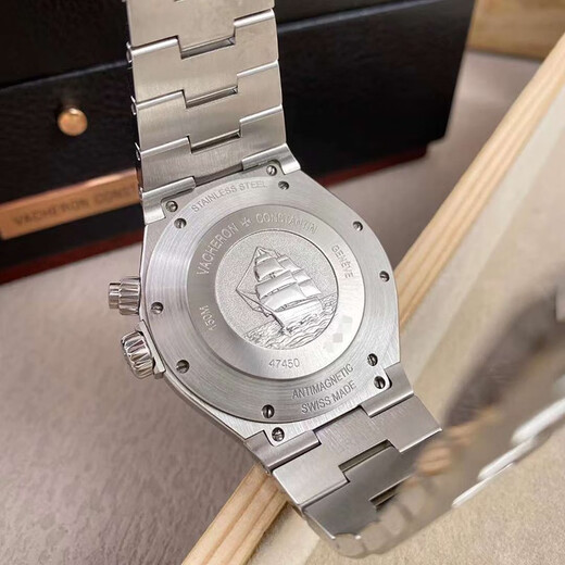 
[Second-hand 99 new] Vacheron Constantin Men's Watch VC Long-Hong Kong Sihai Series 42mm Automatic Mechanical Men's Watch Luxury Watch 47450/B01A-9227 Black Disk Steel Belt