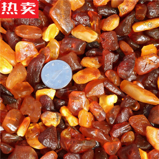 SNQP high-end quality amber beeswax raw stone gravel raw ore wool leather gold amber blood amber chicken fat yellow and white 50g has been punched