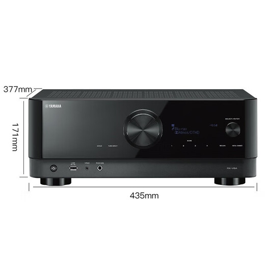 Yamaha RX-V6A Amplificador 8K Pase de video Home 7.2 canal DTS Dolby Atmos cine en casa Bluetooth Amplificador de alta potencia Amplificador envolvente estéreo Negro