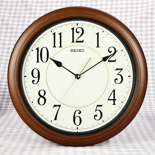 Seiko Seiko Wall Clock Wohnzimmer Tisch Wand Hanging Quarzuhr Home Moderne kreative leuchtende europäische Stil NO POWING 2024 Neues Modell 41 cm Luminöses QXA698B