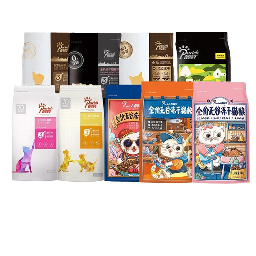 Pure Pure Black Label Cat Food 5kg Nutritional Full Price Freeze-Dried Gold Label Pure Cat Food for Adult Cats and Kittens 10Jin Jin equals 0.5kg 11.2kg Pure Full Price Grain-Free Freeze-Dried Cat Food (CFD-
