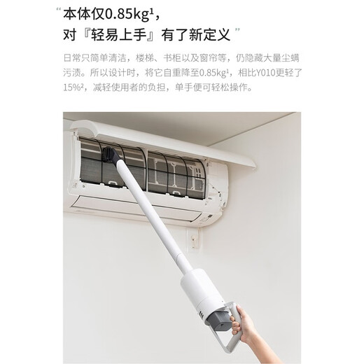 0New Product Japanese Positive and Negative Zero Cordless Vacuum Cleaner Home Handheld High Suction Portable Vacuum Cleaner Upgrade C030 Gray White