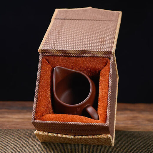 Zun pot purple sand fair cup tea sea tea divider kungfu tea set accessories purple clay carved landscape cup