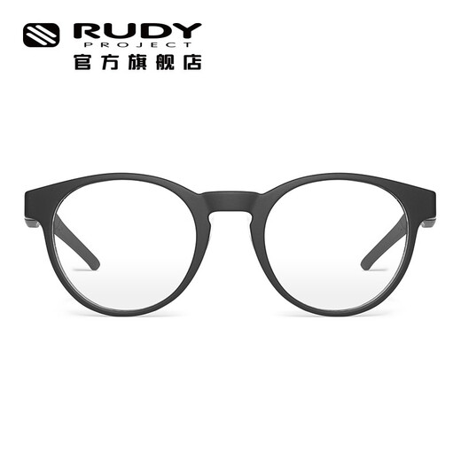 Rudy Project [699 Shopping] Cadre de lunettes de myopie pour hommes et femmes Fashion Retro Business Full Full Student Lunes Optical TRA STAP SEPT 02 FLAT Light Black / Black