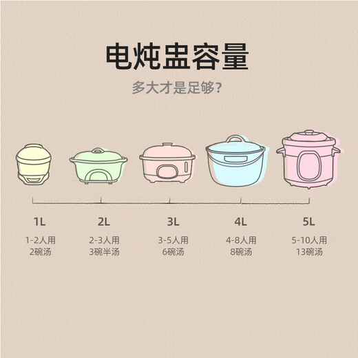 TONZE electric stew pot, porridge pot, 4L large capacity electric stew pot, soup pot, baby porridge health pot, quick stew, direct stew white porcelain pot DGD40-40CWD