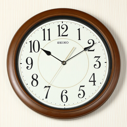 Seiko Seiko Wall Clock Wohnzimmer Tisch Wand Hanging Quarzuhr Home Moderne kreative leuchtende europäische Stil NO POWING 2024 Neues Modell 41 cm Luminöses QXA698B