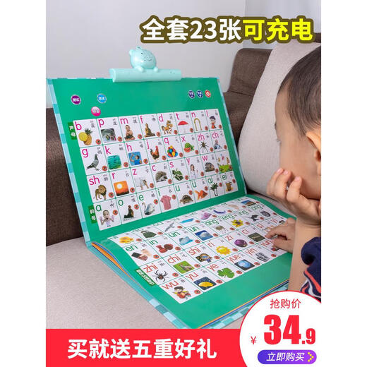 Children's Early Education Player Reading Book Children's Books English Painting Book E -book Learn Baby 3 -year -old 6 Toy Literacy Society 2200 words
