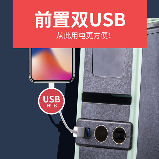 Shunike old model 20-23 years Wuling Hongguang miniEV armrest box mini modified interior first and second generation macaron armrest extended model + fast charging - starry sky blue old Hongguang miniEV battery life 120/170 kilometers