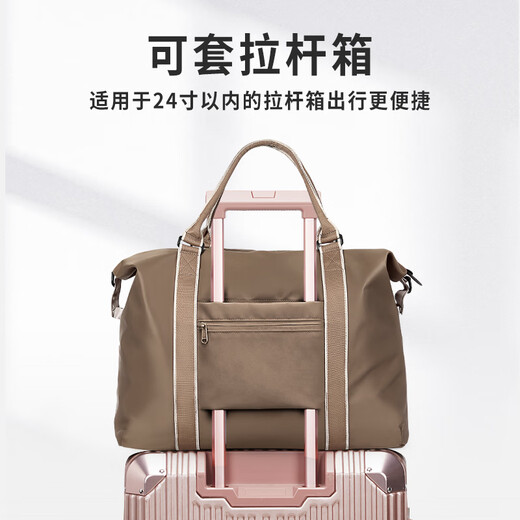 Landcase portable travel bag women's large capacity fitness bag swimming yoga bag storage luggage bag 4095 khaki large size