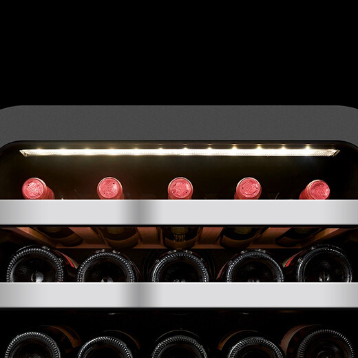 PULADI frequency conversion first-class ice bar home living room refrigerator frost-free air-cooled office glass door refrigerator freezer tea beverage wine cabinet ultra-thin arc retro light luxury energy-saving 1.6 meters black mirror frequency conversion dual temperature first-class energy efficiency